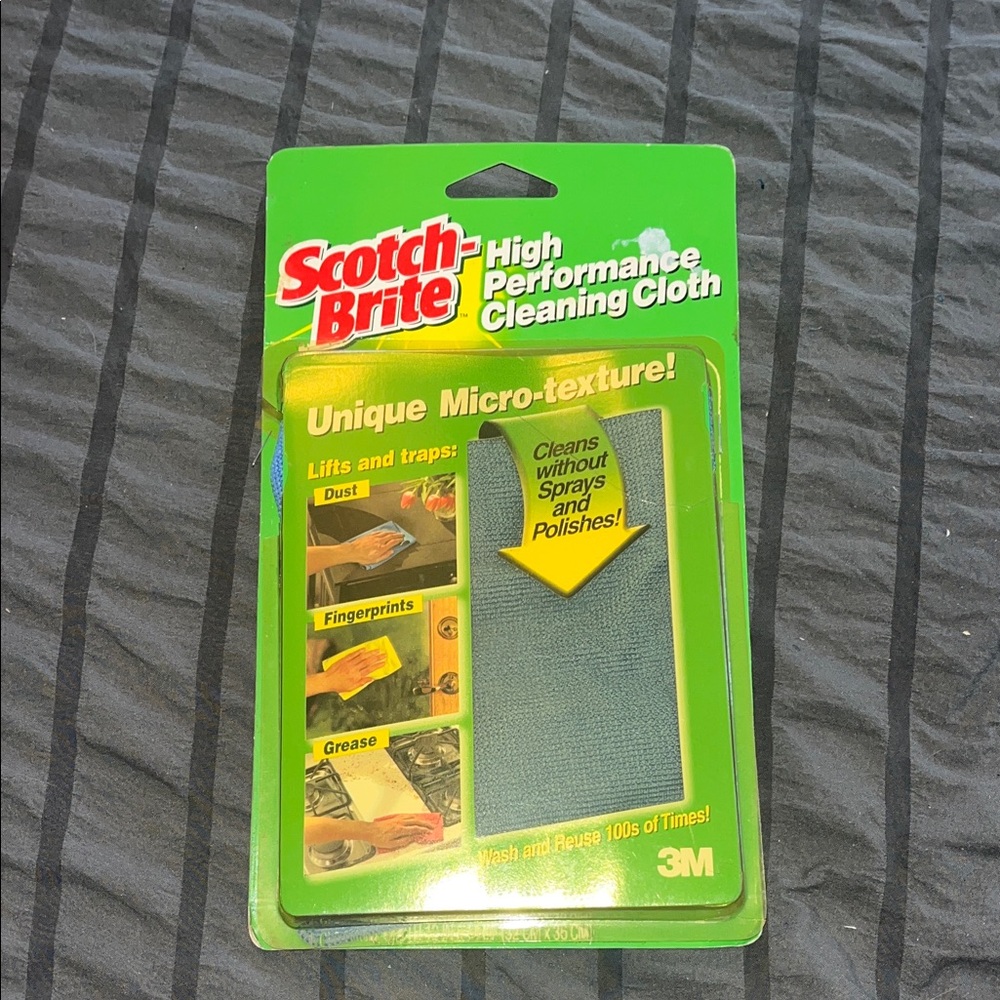 Green High Performance Cleaning Cloth